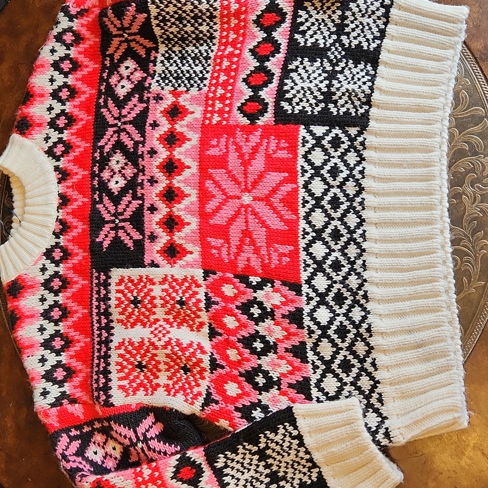 H&M Jacquard-Knit Sweater Sz M